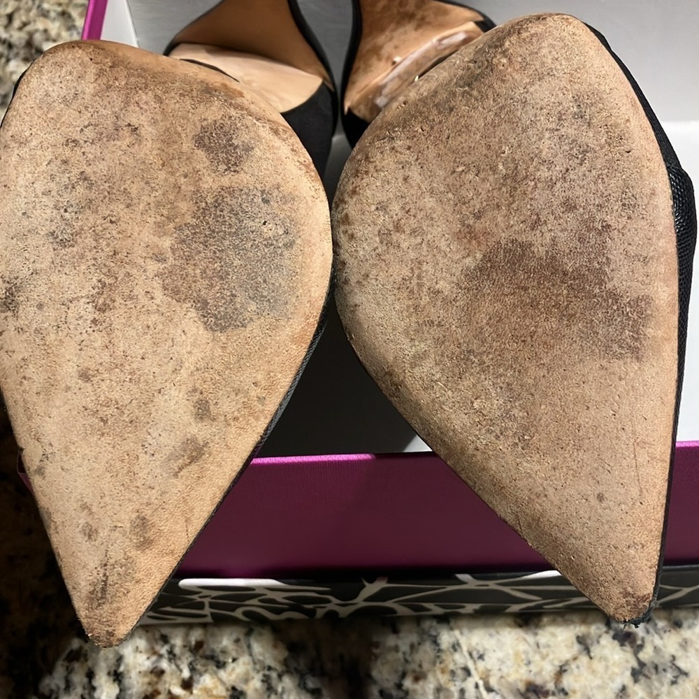 Diane Von Furstenberg Brett black Lizard 8.5 - Picture 10 of 10